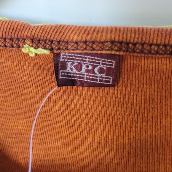 KPC Made In Nepal 100% Cotton Multicolored Razor Cut Hand Embroidered Dress- XL - Picture 5 of 11